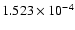 $ 1.523\times 10^{ -4}$
