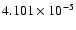 $ 4.101\times 10^{ -5}$