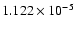 $ 1.122\times 10^{ -5}$