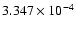 $ 3.347\times 10^{ -4}$