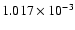 $ 1.017\times 10^{ -3}$