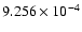 $ 9.256\times 10^{ -4}$