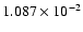 $ 1.087\times 10^{ -2}$