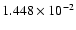 $ 1.448\times 10^{ -2}$