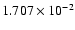 $ 1.707\times 10^{ -2}$