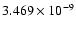 $ 3.469\times 10^{ -9}$