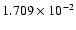 $ 1.709\times 10^{ -2}$