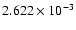 $ 2.622\times 10^{ -3}$