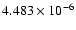 $ 4.483\times 10^{ -6}$