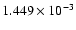 $ 1.449\times 10^{ -3}$