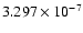 $ 3.297\times 10^{ -7}$