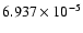 $ 6.937\times 10^{ -5}$