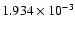 $ 1.934\times 10^{ -3}$