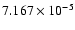 $ 7.167\times 10^{ -5}$