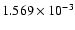$ 1.569\times 10^{ -3}$