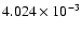 $ 4.024\times 10^{ -3}$