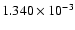 $ 1.340\times 10^{ -3}$