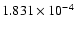 $ 1.831\times 10^{ -4}$