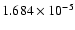 $ 1.684\times 10^{ -5}$