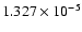 $ 1.327\times 10^{ -5}$
