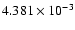 $ 4.381\times 10^{ -3}$