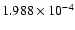 $ 1.988\times 10^{ -4}$