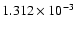 $ 1.312\times 10^{ -3}$