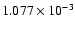 $ 1.077\times 10^{ -3}$