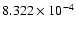 $ 8.322\times 10^{ -4}$