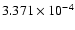 $ 3.371\times 10^{ -4}$