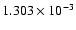 $ 1.303\times 10^{ -3}$