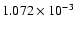 $ 1.072\times 10^{ -3}$