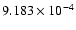 $ 9.183\times 10^{ -4}$