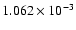 $ 1.062\times 10^{ -3}$