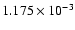 $ 1.175\times 10^{ -3}$