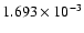 $ 1.693\times 10^{ -3}$