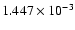 $ 1.447\times 10^{ -3}$
