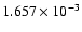 $ 1.657\times 10^{ -3}$