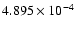 $ 4.895\times 10^{ -4}$