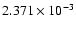 $ 2.371\times 10^{ -3}$