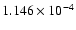$ 1.146\times 10^{ -4}$