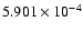 $ 5.901\times 10^{ -4}$