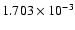 $ 1.703\times 10^{ -3}$