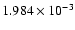 $ 1.984\times 10^{ -3}$