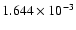 $ 1.644\times 10^{ -3}$