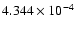 $ 4.344\times 10^{ -4}$