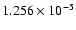 $ 1.256\times 10^{ -5}$