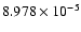 $ 8.978\times 10^{ -5}$