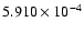 $ 5.910\times 10^{ -4}$