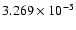 $ 3.269\times 10^{ -5}$